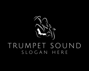 Trumpet - Saxophone Performer Instrument logo design