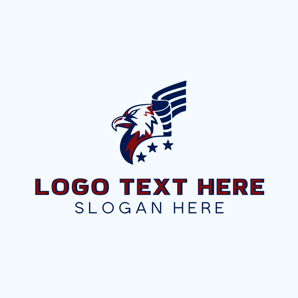 Patriotic Eagle Bird Logo Brandcrowd Logo Maker 