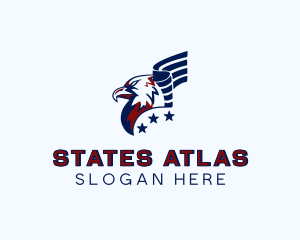 Patriotic Eagle Bird logo design