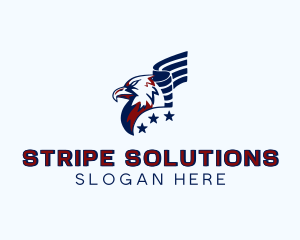 Patriotic Eagle Bird logo design