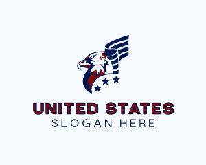 Patriotic Eagle Bird logo design