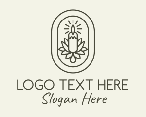 Interior Designer - Spiritual Church Candle logo design