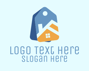 Rent - Price Tag Real Estate logo design