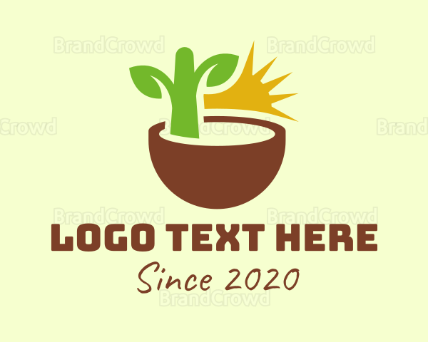 Natural Plant Seedling Logo