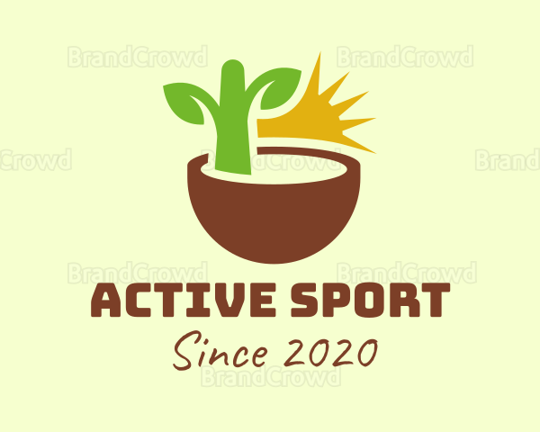 Natural Plant Seedling Logo