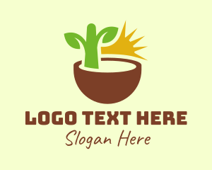 Natural Plant Seedling Logo