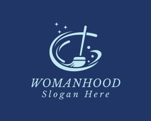 Sparkly Clean Broom Logo