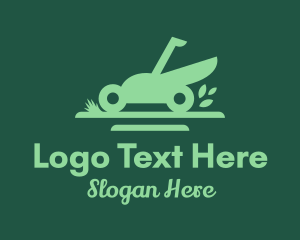 Lawn Mower Gardening Logo