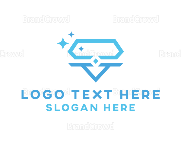 Diamond Jewel Sparkle Logo