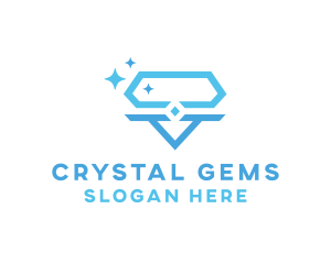 Diamond Jewel Gem logo design