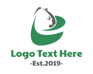 Koala - Green Eco Koala logo design