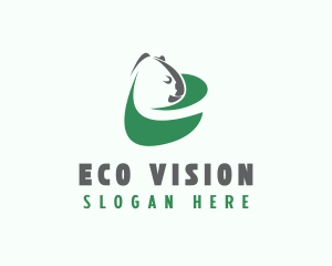 Green Eco Koala  logo design