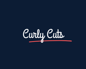 Curly - Curly Script Apparel logo design