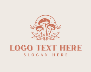 Organic Magical Mushroom Logo