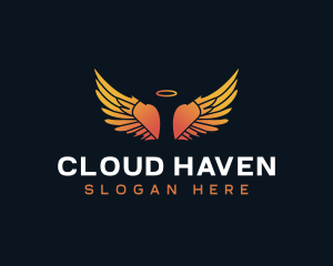 Heaven - Heavenly Angelic Wings logo design