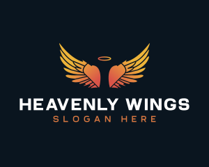 Heavenly Angelic Wings logo design