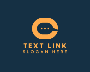 Sms - Speech Bubble Messenger Letter C logo design