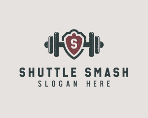 Barbell Shield Fitness Logo