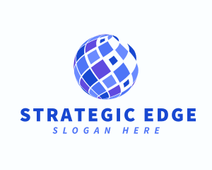 Programmer - Tech Mosaic Sphere logo design