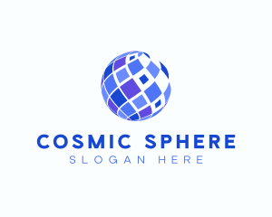 Tech Mosaic Sphere  logo design