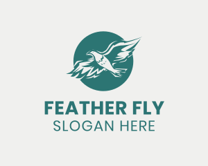 Soaring Flying Eagle logo design