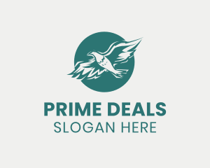 Amazon - Soaring Flying Eagle logo design