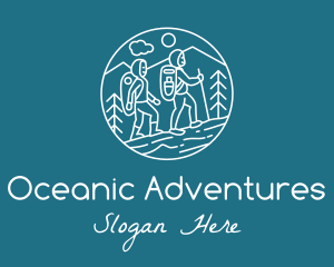 Outdoor Hiking Adventure  logo design