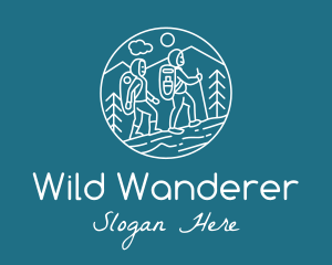 Outdoor Hiking Adventure  logo design