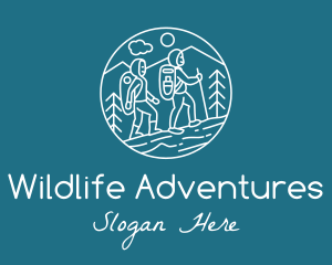 Outdoor Hiking Adventure  logo design