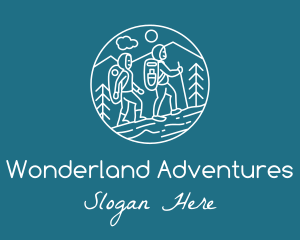 Outdoor Hiking Adventure  logo design