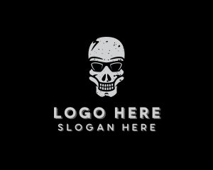 Gang - Cool Sunglasses Skull logo design