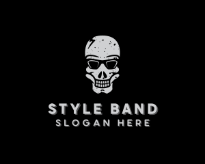 Cool Sunglasses Skull logo design