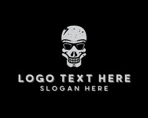 Cool Sunglasses Skull Logo