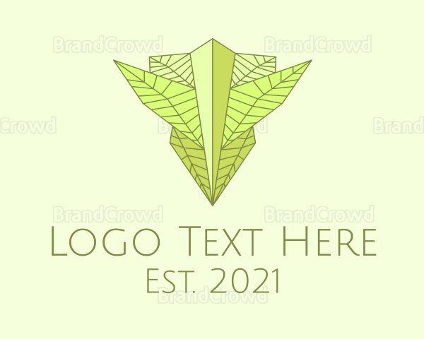 Natural Leaves Badge Logo