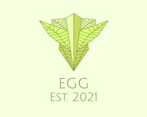 Organic Products - Natural Leaves Badge logo design