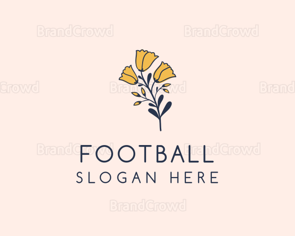 Organic Botanical Flower Logo