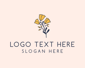 Flower Arrangement - Organic Botanical Flower logo design