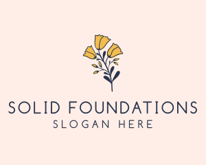 Organic Botanical Flower Logo