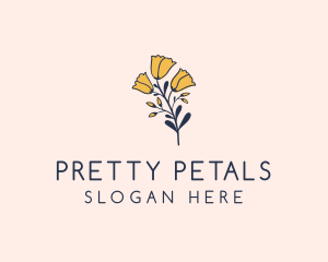 Organic Botanical Flower logo design