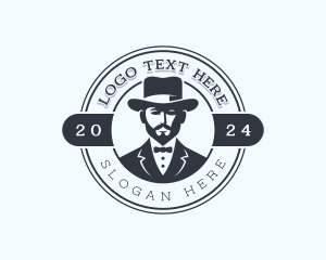 Mustache - Grooming Man Tailoring logo design