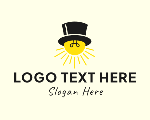 Top Hat Light Bulb Logo