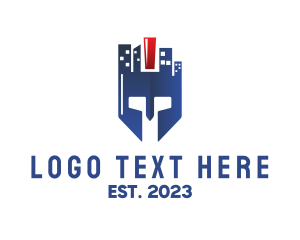Condo - Blue City Helmet logo design