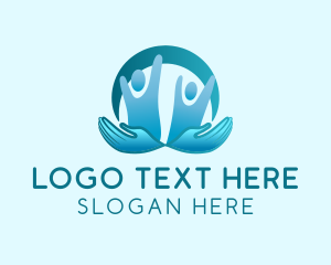 Helping Hand - Hand People Organization logo design