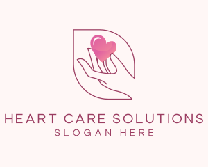 Love Hand Charity logo design