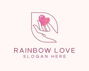 Love Hand Charity logo design