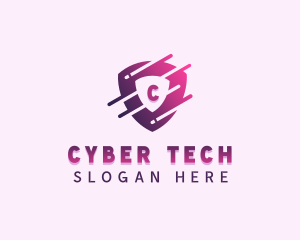 Cyber Tech Shield  logo design