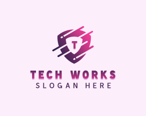 Cyber Tech Shield  logo design