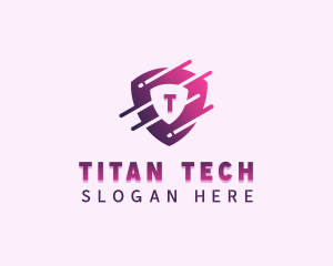 Cyber Tech Shield  logo design