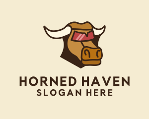 Wild Bison Horn  logo design