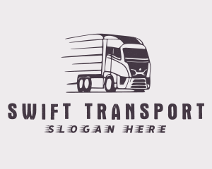 Trailer Truck Logistics logo design